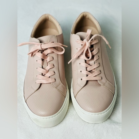 Greats Brooklyn Perforated Blush Leather Sneaker Size 10 - Picture 2 of 10